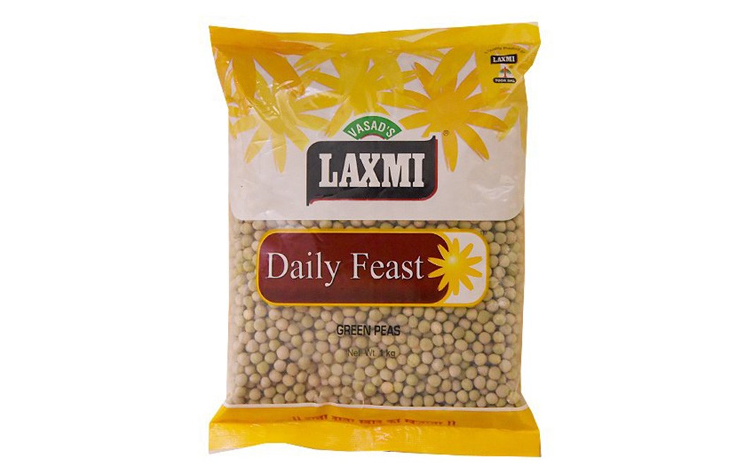 Laxmi Daily Feast Green Peas    Pack  1 kilogram